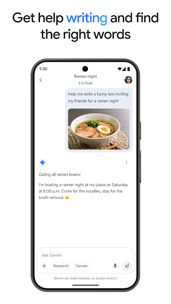 google gemini for android